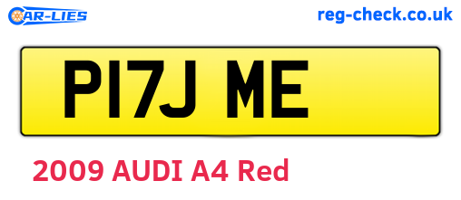 P17JME are the vehicle registration plates.