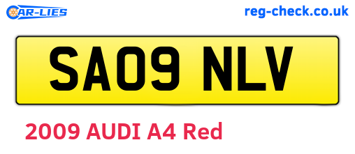 SA09NLV are the vehicle registration plates.