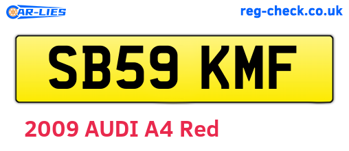 SB59KMF are the vehicle registration plates.