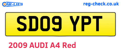 SD09YPT are the vehicle registration plates.