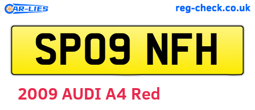SP09NFH are the vehicle registration plates.