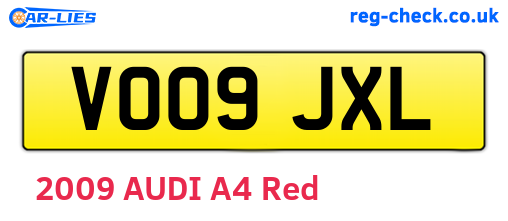 VO09JXL are the vehicle registration plates.