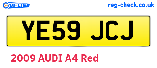 YE59JCJ are the vehicle registration plates.