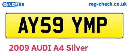 AY59YMP are the vehicle registration plates.