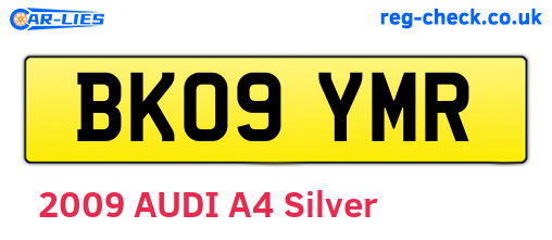 BK09YMR are the vehicle registration plates.