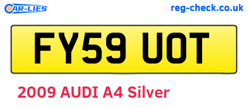 FY59UOT are the vehicle registration plates.