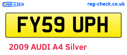 FY59UPH are the vehicle registration plates.