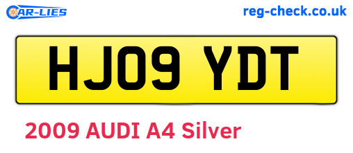 HJ09YDT are the vehicle registration plates.