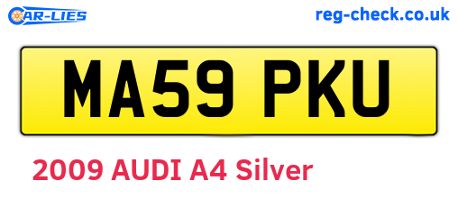 MA59PKU are the vehicle registration plates.