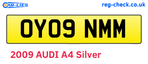 OY09NMM are the vehicle registration plates.