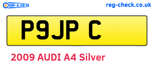 P9JPC are the vehicle registration plates.