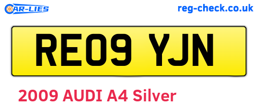 RE09YJN are the vehicle registration plates.