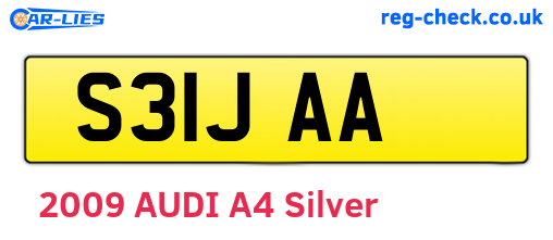 S31JAA are the vehicle registration plates.