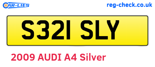S321SLY are the vehicle registration plates.