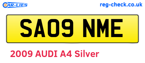 SA09NME are the vehicle registration plates.