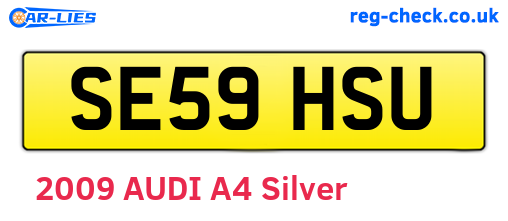 SE59HSU are the vehicle registration plates.