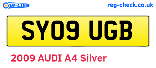 SY09UGB are the vehicle registration plates.