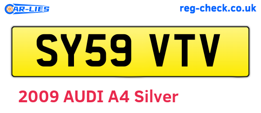 SY59VTV are the vehicle registration plates.