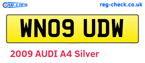 WN09UDW are the vehicle registration plates.