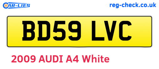 BD59LVC are the vehicle registration plates.