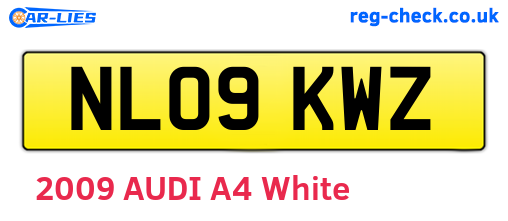 NL09KWZ are the vehicle registration plates.