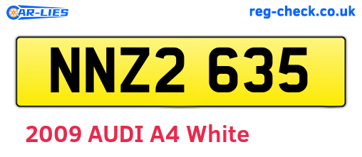 NNZ2635 are the vehicle registration plates.