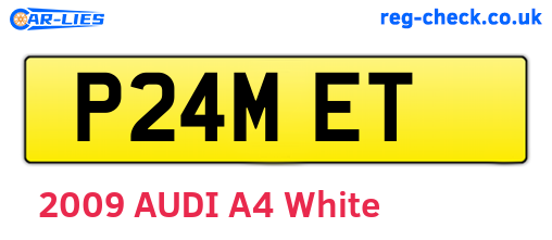 P24MET are the vehicle registration plates.