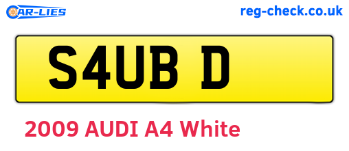 S4UBD are the vehicle registration plates.