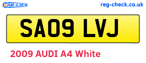 SA09LVJ are the vehicle registration plates.