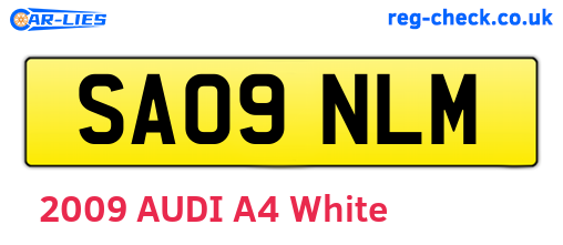 SA09NLM are the vehicle registration plates.