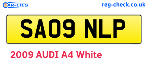 SA09NLP are the vehicle registration plates.
