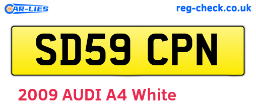 SD59CPN are the vehicle registration plates.