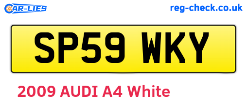 SP59WKY are the vehicle registration plates.