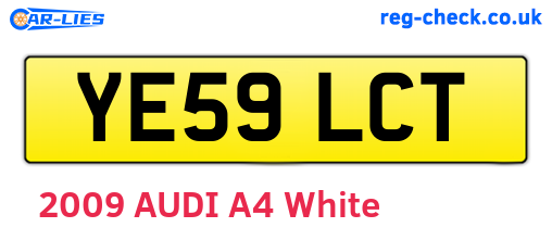 YE59LCT are the vehicle registration plates.
