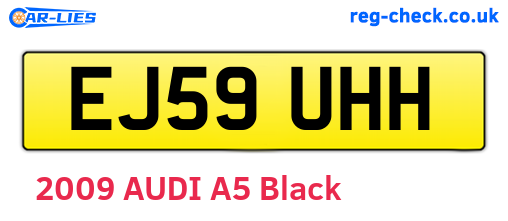 EJ59UHH are the vehicle registration plates.