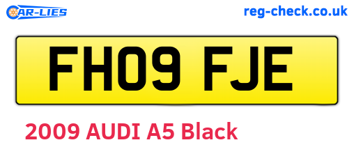 FH09FJE are the vehicle registration plates.