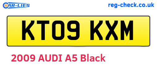 KT09KXM are the vehicle registration plates.