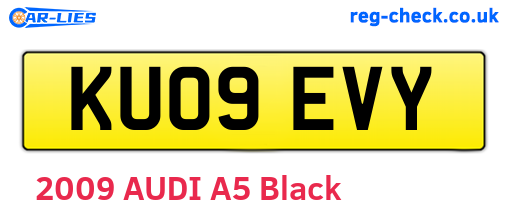KU09EVY are the vehicle registration plates.
