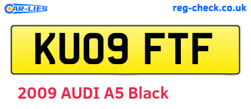 KU09FTF are the vehicle registration plates.