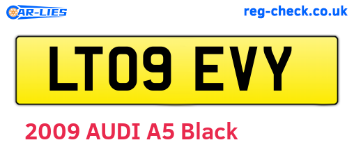 LT09EVY are the vehicle registration plates.