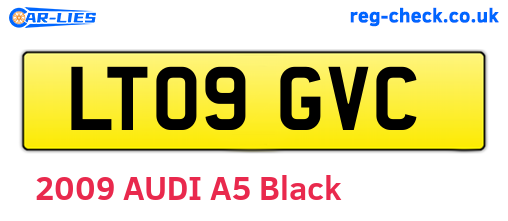 LT09GVC are the vehicle registration plates.