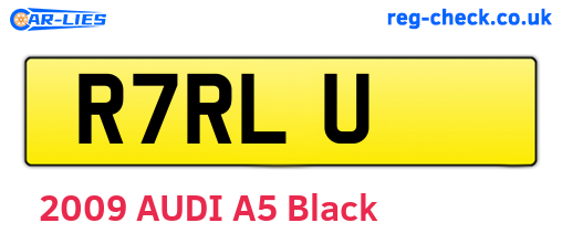 R7RLU are the vehicle registration plates.
