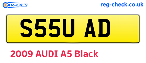 S55UAD are the vehicle registration plates.