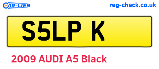 S5LPK are the vehicle registration plates.