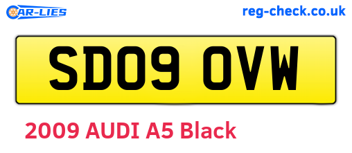SD09OVW are the vehicle registration plates.