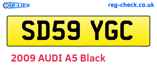 SD59YGC are the vehicle registration plates.
