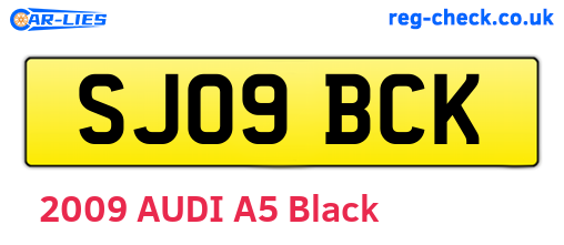 SJ09BCK are the vehicle registration plates.