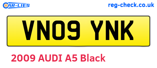 VN09YNK are the vehicle registration plates.