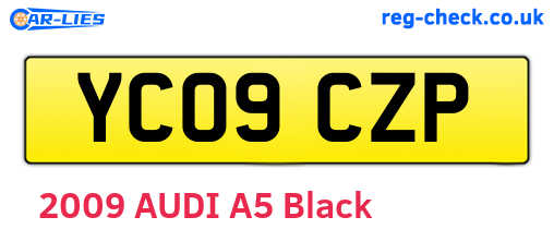 YC09CZP are the vehicle registration plates.