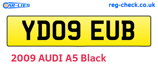 YD09EUB are the vehicle registration plates.